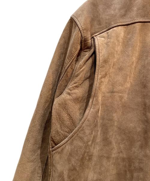 CHEVIGNON（シェビニオン）CHEVIGNON (シェビニオン) レザージャケット ブラウン サイズ:Lの古着・服飾アイテム
