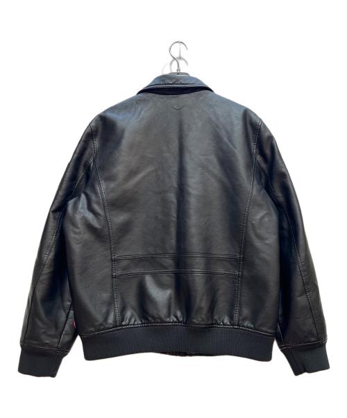 LEVI'S（リーバイス）LEVI'S (リーバイス) MA-1スタイルエコレザージャケット ブラック サイズ:Lの古着・服飾アイテム