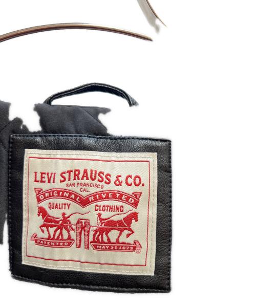 LEVI'S（リーバイス）LEVI'S (リーバイス) MA-1スタイルエコレザージャケット ブラック サイズ:Lの古着・服飾アイテム