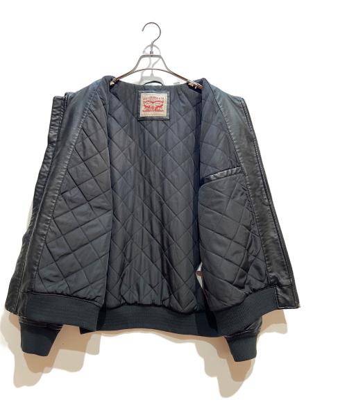 LEVI'S（リーバイス）LEVI'S (リーバイス) MA-1スタイルエコレザージャケット ブラック サイズ:Lの古着・服飾アイテム
