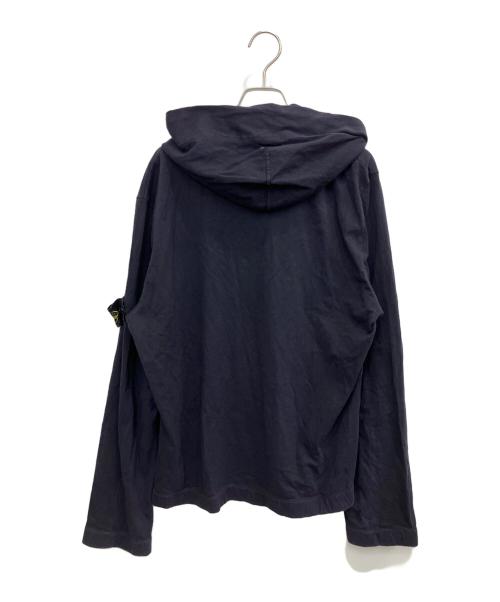 STONE ISLAND（ストーンアイランド）STONE ISLAND (ストーンアイランド) ハーフジップフーディスウェット ネイビー サイズ:SIZE Sの古着・服飾アイテム