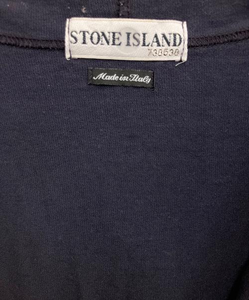 STONE ISLAND（ストーンアイランド）STONE ISLAND (ストーンアイランド) ハーフジップフーディスウェット ネイビー サイズ:SIZE Sの古着・服飾アイテム