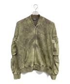 DIESELディーゼル）の古着「S-GINNET MA-1 JACKET」｜黄緑