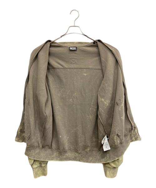 DIESEL（ディーゼル）DIESEL (ディーゼル) S-GINNET MA-1 JACKET 黄緑 サイズ:SIZE XXLの古着・服飾アイテム