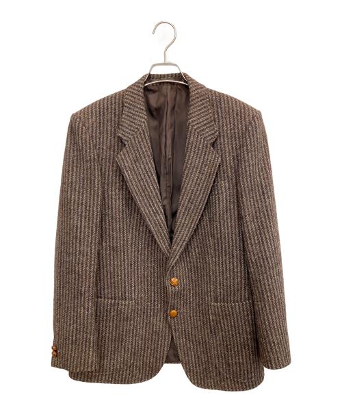 Harris Tweed（ハリスツイード）Harris Tweed (ハリスツイード) テーラードジャケット ブラウン サイズ:SIZE 不明の古着・服飾アイテム