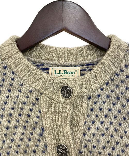 L.L.Bean（エルエルビーン）L.L.Bean (エルエルビーン) カーディガン ベージュ サイズ:表記なしの古着・服飾アイテム
