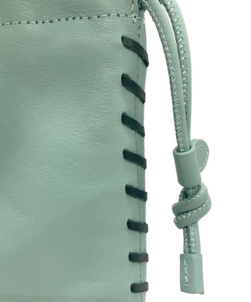 PAUL SMITH（ポールスミス）PAUL SMITH (ポールスミス) Paul Smith ショルダーレザーハンドステッチバッグ ブルーの古着・服飾アイテム