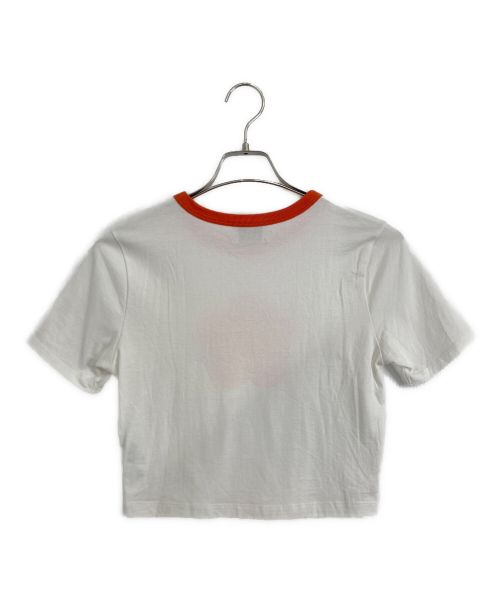 Lily Brown（リリーブラウン）Lily Brown (リリーブラウン) MARY QUANT (マリークヮント) Lily Brown × MARY QUANT リンガーTシャツ ホワイト サイズ:ONE SIZEの古着・服飾アイテム