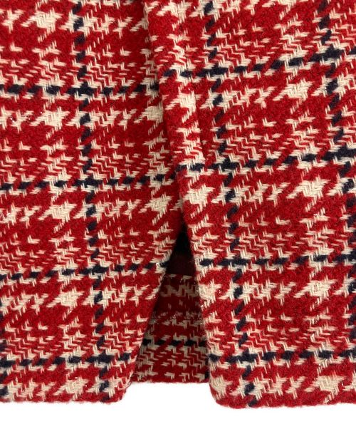Lily Brown（リリーブラウン）Lily Brown (リリーブラウン) Lily Brown ツイードチェックミニスカショーパン レッド サイズ:1の古着・服飾アイテム