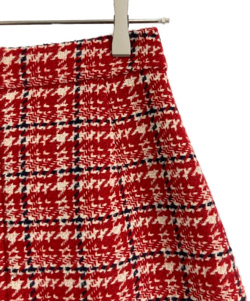 Lily Brown（リリーブラウン）Lily Brown (リリーブラウン) Lily Brown ツイードチェックミニスカショーパン レッド サイズ:1の古着・服飾アイテム