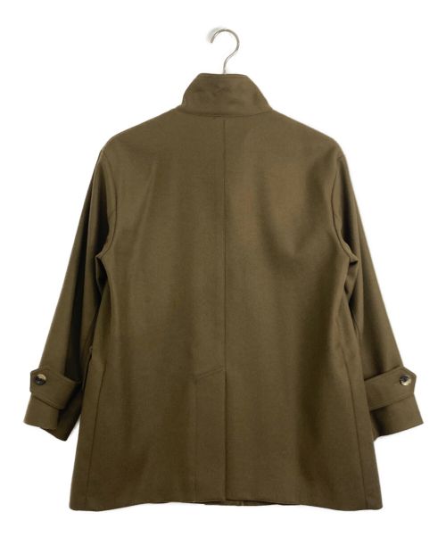 MARGARET HOWELL（マーガレットハウエル）MARGARET HOWELL (マーガレットハウエル) スタンドカラーミドルコート ブラウン サイズ:Sの古着・服飾アイテム