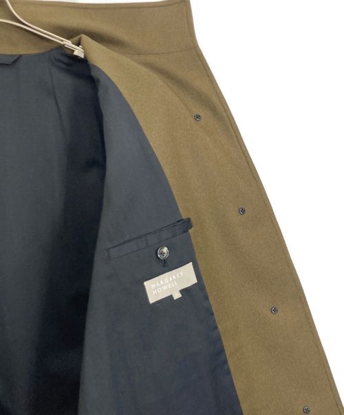 MARGARET HOWELL（マーガレットハウエル）MARGARET HOWELL (マーガレットハウエル) スタンドカラーミドルコート ブラウン サイズ:Sの古着・服飾アイテム