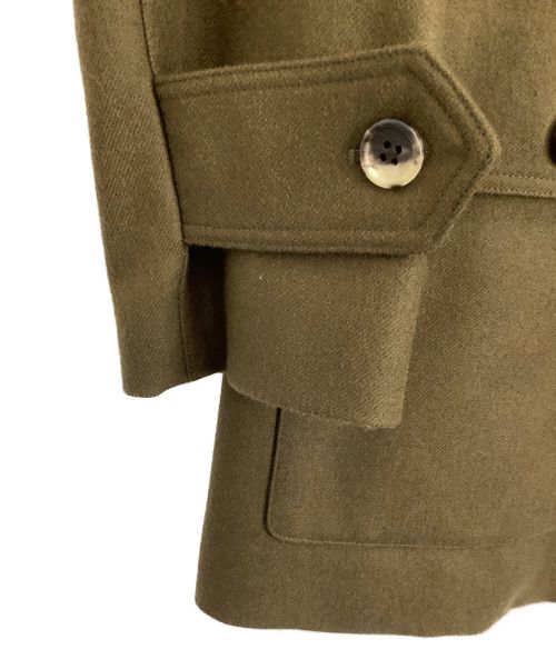 MARGARET HOWELL（マーガレットハウエル）MARGARET HOWELL (マーガレットハウエル) スタンドカラーミドルコート ブラウン サイズ:Sの古着・服飾アイテム