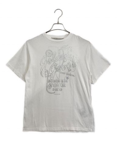 新品・タグ付き【GOLDEN /ゴールデングース】ノースリーブTシャツ GOLDEN GOOSE/ゴールデングース】 PRINT ノースリーブ スリムTシャツ