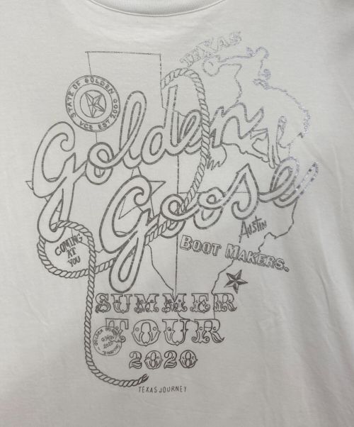 GOLDEN GOOSE（ゴールデングース）GOLDEN GOOSE (ゴールデングース) GOLDEN GOOSE Tシャツ ホワイト サイズ:XSの古着・服飾アイテム