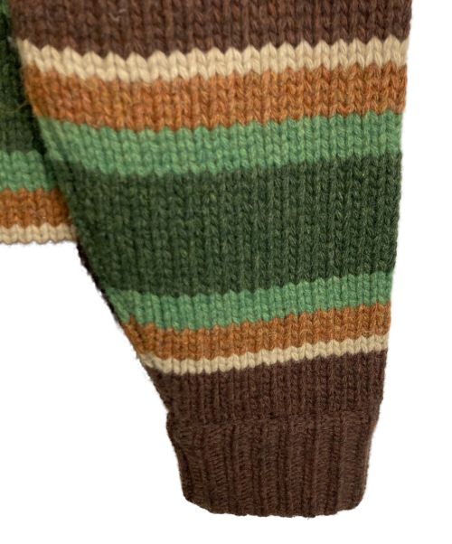 RRL（ダブルアールエル）RRL (ダブルアールエル) カウチンニットカーディガン ブラウン サイズ:Mの古着・服飾アイテム