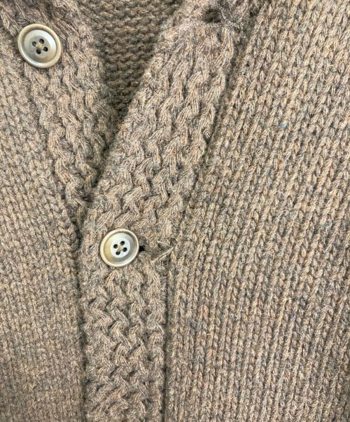 RRL（ダブルアールエル）RRL (ダブルアールエル) カウチンニットカーディガン ブラウン サイズ:Mの古着・服飾アイテム