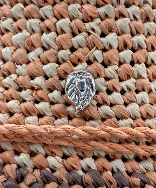 HELEN KAMINSKI（ヘレンカミンスキー）HELEN KAMINSKI (ヘレンカミンスキー) ストローハット ベージュ×オレンジの古着・服飾アイテム