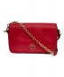 TORY BURCH（トリーバーチ）の古着「TORY BURCH(トリーバーチ)ショルダーバッグ」｜レッド