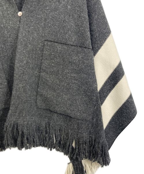 ADAWAS（アダワス）ADAWAS (アダワス) ADAWAS(アダワス) フリンジストール グレーの古着・服飾アイテム