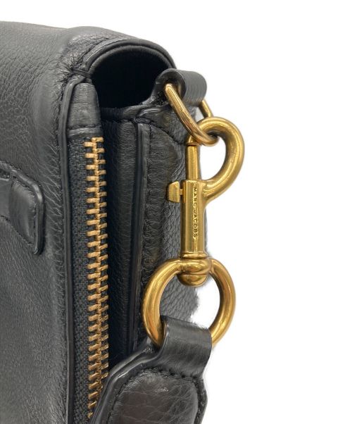 MARC JACOBS（マークジェイコブズ）MARC JACOBS (マーク ジェイコブス) MARC JACOBS(マーク ジェイコブス) レザーショルダーバッグ ブラックの古着・服飾アイテム