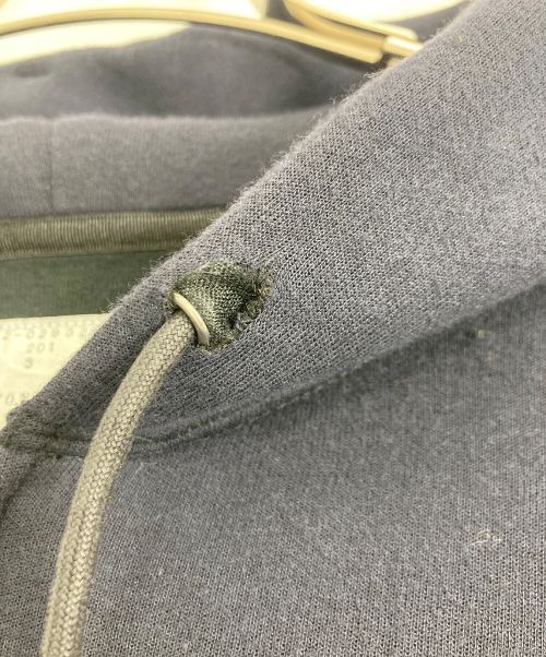 sacai（サカイ）sacai (サカイ) Nylon Twill Mix Sponge Sweat Blouson ネイビー×オリーブ サイズ:Lの古着・服飾アイテム