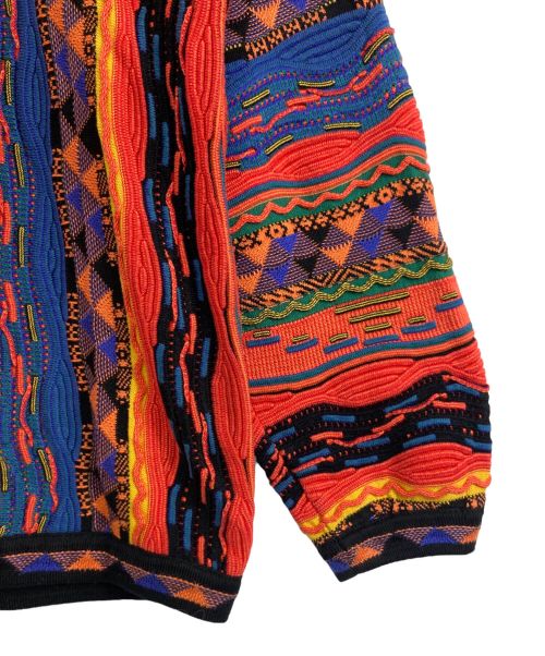 TUNDRA（ツンドラ）TUNDRA (ツンドラ) TUNDRA 3Dニット ピンク×ブルー サイズ:Mの古着・服飾アイテム