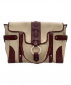 BVLGARIブルガリ）の古着「BVLGARI(ブルガリ) ハンドバッグ」｜ベージュ