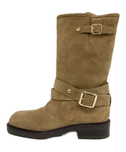 Whim Gazette（ウィムガゼット）Whim Gazette (ウィムガゼット) Whim Gazette（ウィムガゼット）スエードエンジニアブーツ カーキ サイズ:37の古着・服飾アイテム