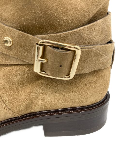 Whim Gazette（ウィムガゼット）Whim Gazette (ウィムガゼット) Whim Gazette（ウィムガゼット）スエードエンジニアブーツ カーキ サイズ:37の古着・服飾アイテム