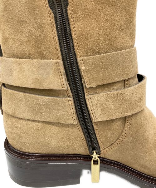 Whim Gazette（ウィムガゼット）Whim Gazette (ウィムガゼット) Whim Gazette（ウィムガゼット）スエードエンジニアブーツ カーキ サイズ:37の古着・服飾アイテム