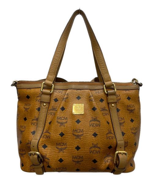MCM（エムシーエム）MCM (エムシーエム) ヴィセトス2WAYバッグ ブラウンの古着・服飾アイテム
