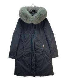WOOLRICH（ウールリッチ）の古着「BOWBRIDGE COAT　フォックスファーダウンコート」｜ネイビー