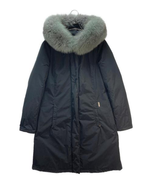 WOOLRICH（ウールリッチ）WOOLRICH (ウールリッチ) BOWBRIDGE COAT　フォックスファーダウンコート ネイビー サイズ:Sの古着・服飾アイテム