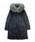 WOOLRICH（ウールリッチ）の古着「BOWBRIDGE COAT　フォックスファーダウンコート」｜ネイビー
