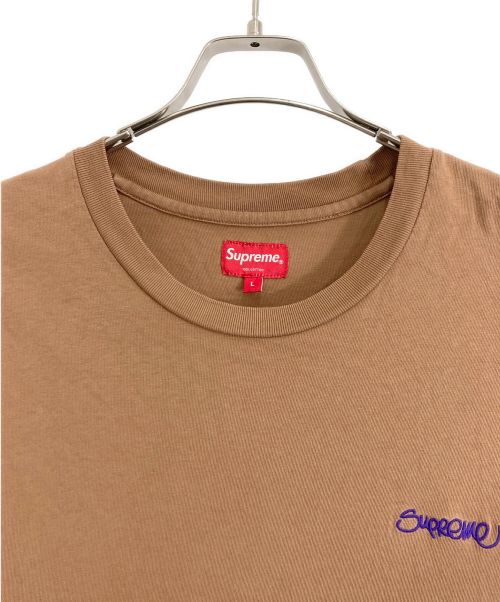 SUPREME（シュプリーム）SUPREME (シュプリーム) SUPREME Washed HANDSTYLES S/S ブラウン サイズ:Lの古着・服飾アイテム