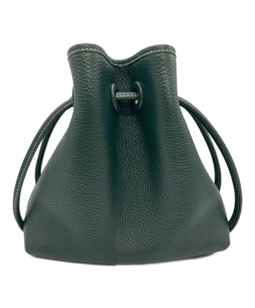 VASIC（ヴァジック）VASIC (ヴァジック) VASIC 巾着ハンドバッグ グリーンの古着・服飾アイテム