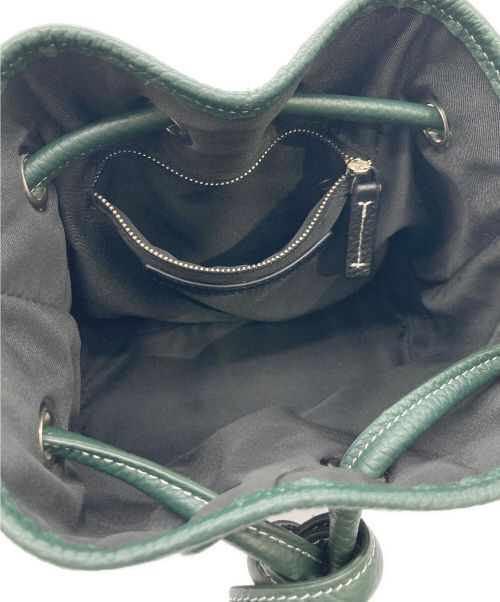 VASIC（ヴァジック）VASIC (ヴァジック) VASIC 巾着ハンドバッグ グリーンの古着・服飾アイテム