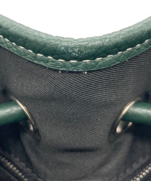 VASIC（ヴァジック）VASIC (ヴァジック) VASIC 巾着ハンドバッグ グリーンの古着・服飾アイテム