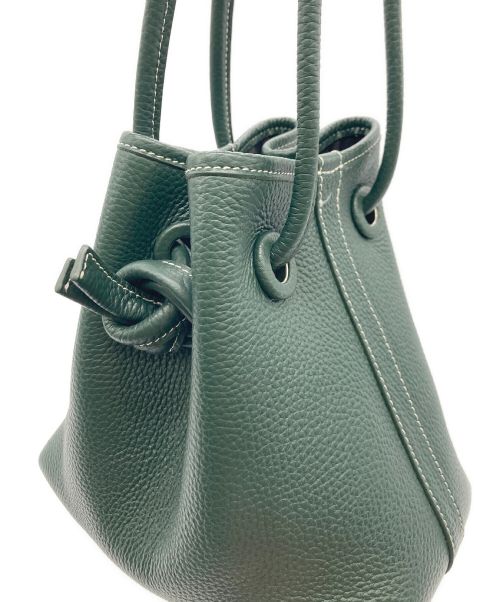 VASIC（ヴァジック）VASIC (ヴァジック) VASIC 巾着ハンドバッグ グリーンの古着・服飾アイテム