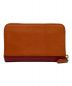 PRADA (プラダ) PRADA ラウンドファスナー財布 オレンジ×レッド：15000円