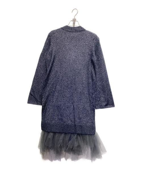 CADUNE（カデュネ）CADUNE (カデュネ) ラメワンピ・チュールスカートセット ネイビー サイズ:36の古着・服飾アイテム