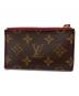 LOUIS VUITTON (ルイ ヴィトン) モノグラム ポルトカルト ジップ：15000円