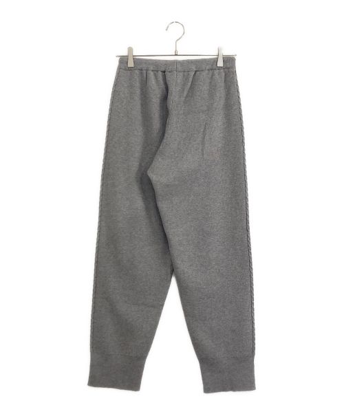 CYAN TOKYO（シアン トーキョー）CYAN TOKYO (シアン トーキョー) ケーブルラインニットジョガー グレー サイズ:F 未使用品の古着・服飾アイテム