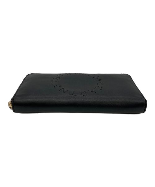 STELLA McCARTNEY（ステラマッカートニー）STELLA McCARTNEY (ステラマッカートニー) ジップアラウンドロゴ ウォレット ブラックの古着・服飾アイテム