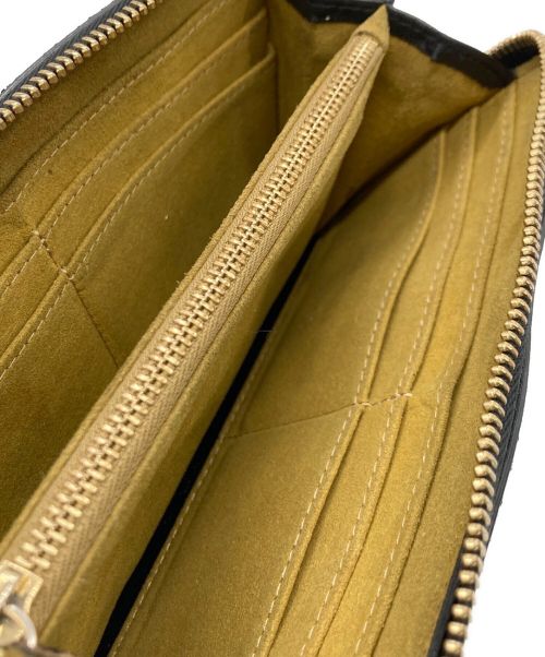 STELLA McCARTNEY（ステラマッカートニー）STELLA McCARTNEY (ステラマッカートニー) ジップアラウンドロゴ ウォレット ブラックの古着・服飾アイテム