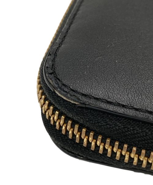 STELLA McCARTNEY（ステラマッカートニー）STELLA McCARTNEY (ステラマッカートニー) ジップアラウンドロゴ ウォレット ブラックの古着・服飾アイテム