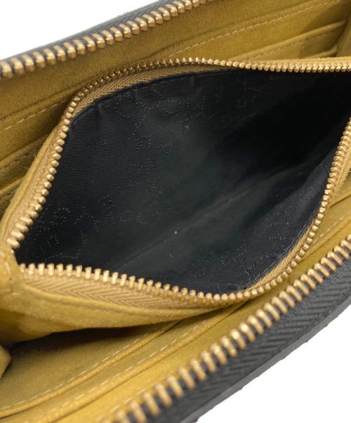 STELLA McCARTNEY（ステラマッカートニー）STELLA McCARTNEY (ステラマッカートニー) ジップアラウンドロゴ ウォレット ブラックの古着・服飾アイテム