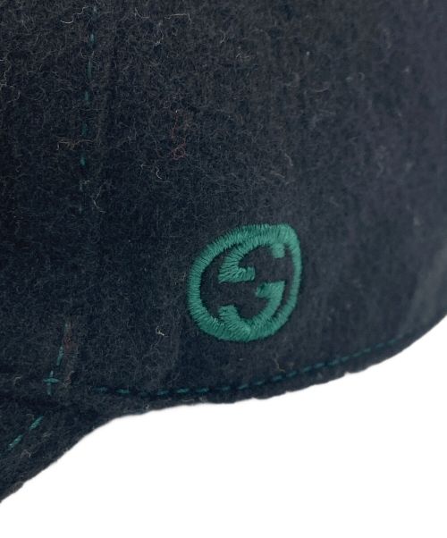 GUCCI（グッチ）GUCCI (グッチ) GUCCI/グッチ キャップ ブラックの古着・服飾アイテム