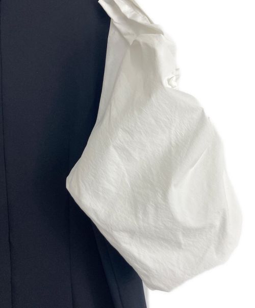 UN3D.（アンスリード）UN3D. (アンスリード) UN3D（アンスリード）切替カットソー ブラック サイズ:36の古着・服飾アイテム